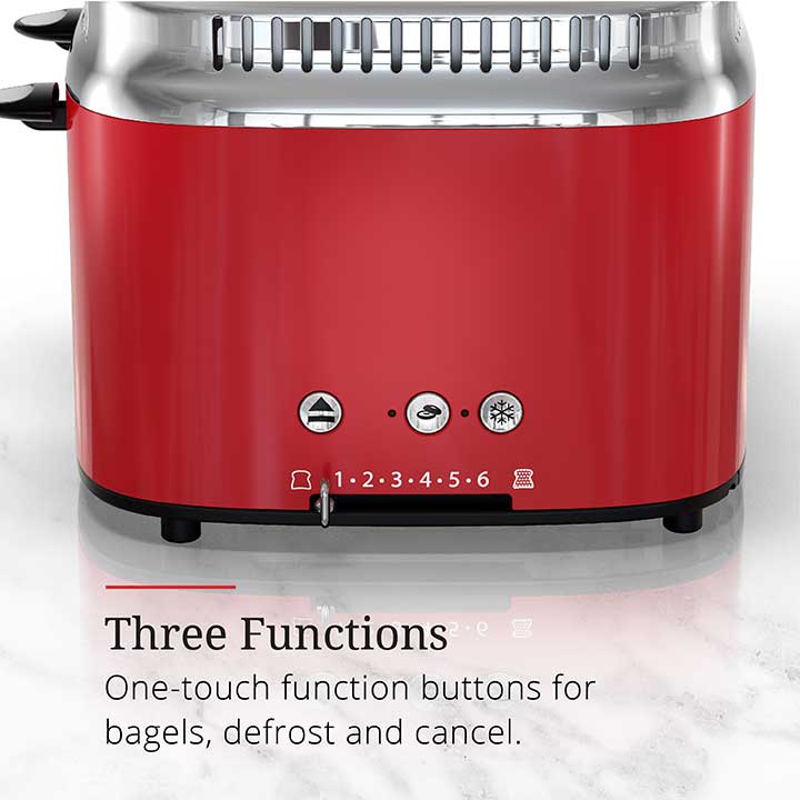 Russell hobbs 4 slice toaster red discount
